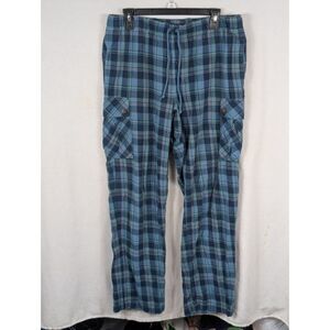 Duluth Trading Flannel Plaid Cargo Pajama Pants Size Men's Mx32